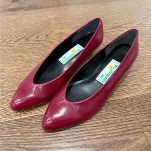 Claiborne Women's Deep Red Low Heels